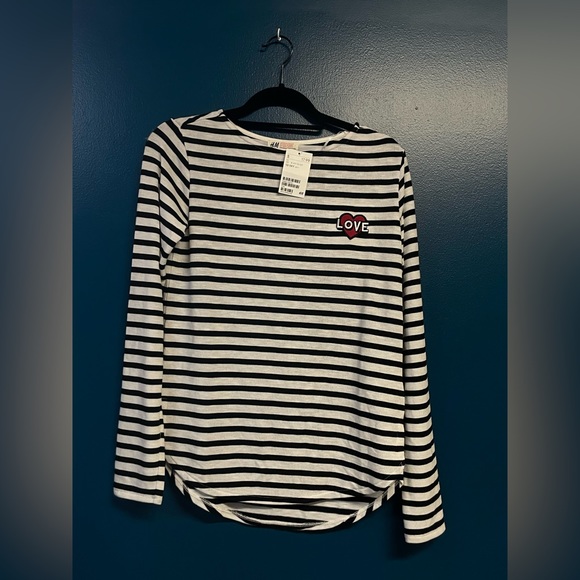 H&M long sleeve stripped shirt - Picture 2 of 2